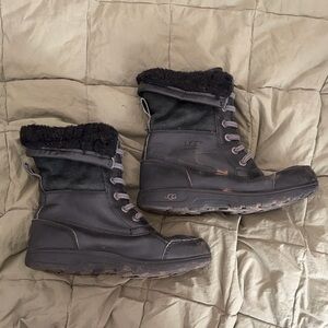 UGG Black Fur Boots kids